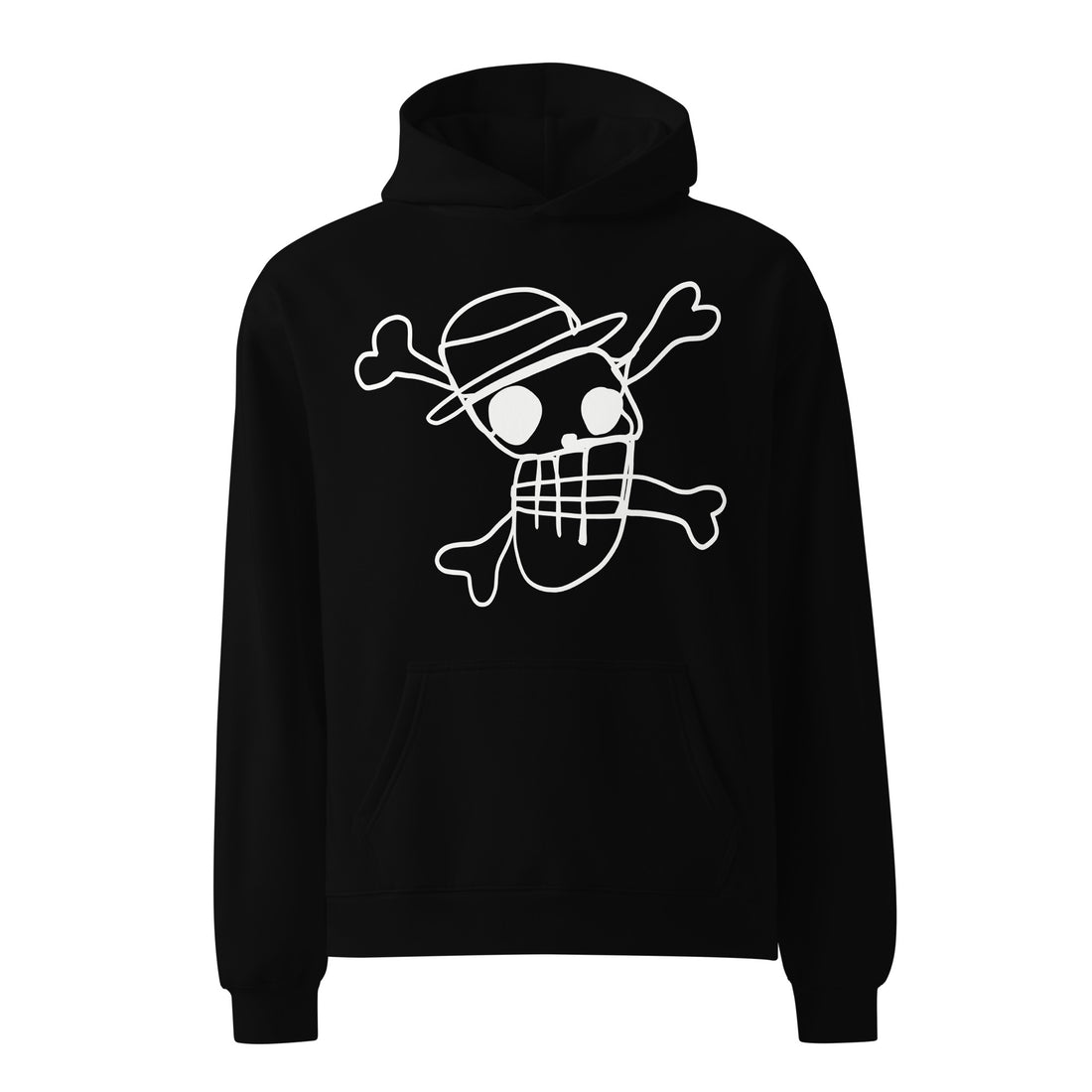 Straw Hat Skull Hoodie